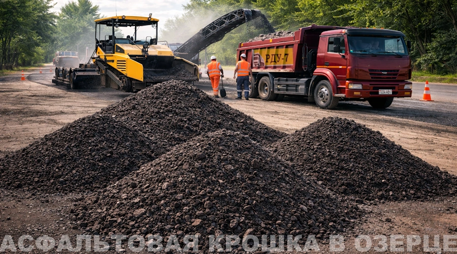 Продажа асфальтовой крошки с доставкой в Озерцо Минского района