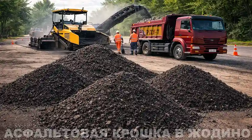 Продажа асфальтовой крошки с доставкой в Жодино и по Минской области