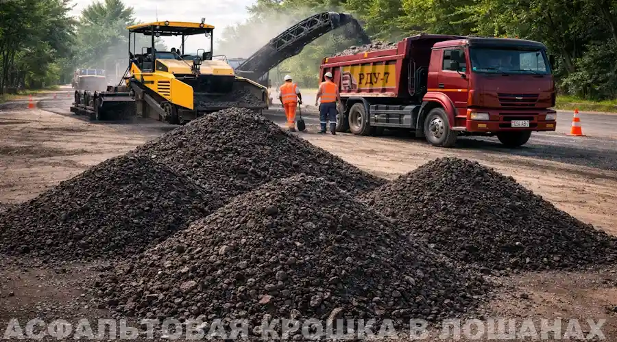 Продажа асфальтовой крошки с доставкой в Лошаны Минского района