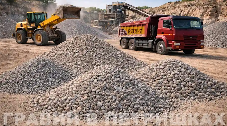 Гравий в Петришках