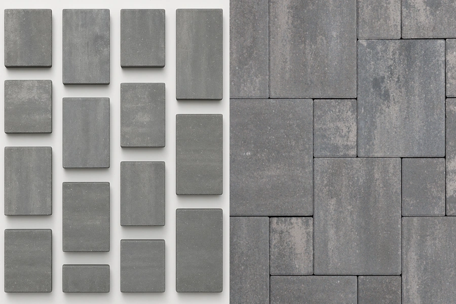 Продажа брусчатки тротуарной серии Ривьера Колормикс Город