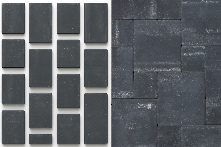 Плитка для тротуаров из коллекции Ривьера с узором Мрамор с доставкой в Минск и по Беларуси