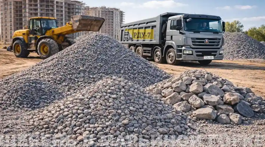 Купить щебень в Марьиной Горке и Пуховичском районе Минской области - вторичный, гранитный, гравийный, известковый - доставка самосвалами