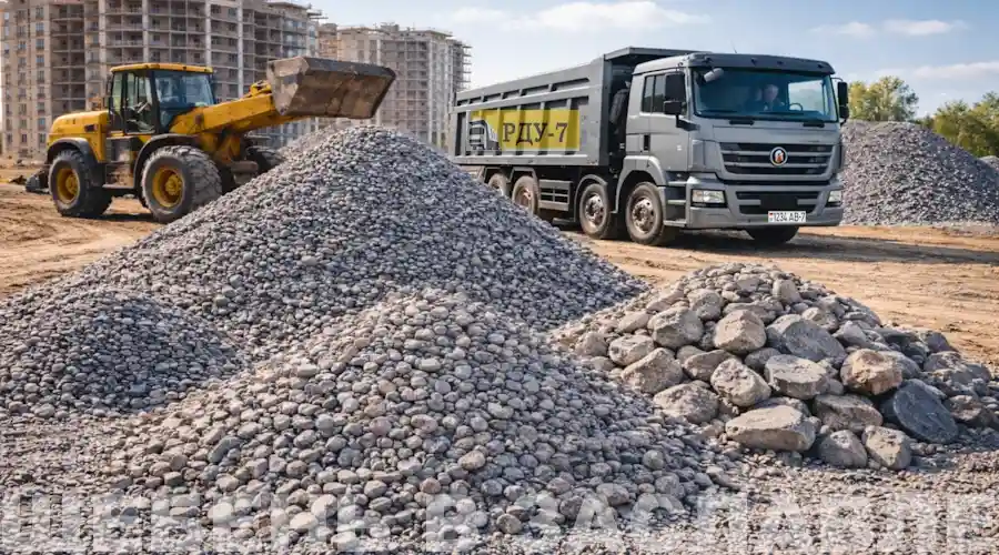 Купить щебень в Заславле - вторичный, гранитный, гравийный, известковый - доставка самосвалами