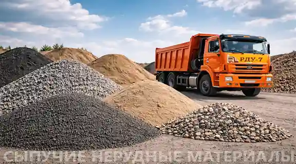 Сыпучие нерудные материалы с доставкой по Минской области щебень, песок, гравий, асфальтная крошка